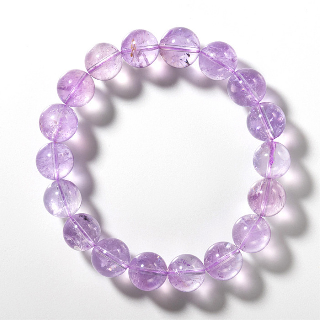 ブレスレット ラベンダーアメジスト AA （ブラジル産） 11mm 18玉 No.98