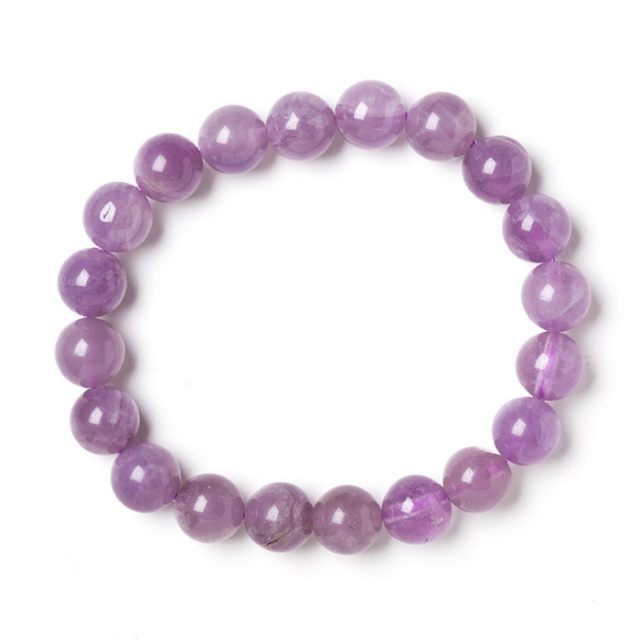 ブレスレット 北海道アメジスト （北海道産） 10mm 20玉 No.1 《証明