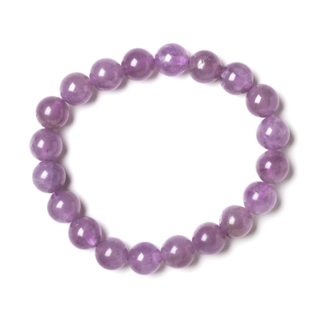 ブレスレット 北海道アメジスト （北海道産） 10mm 20玉 No.2 《証明書付》