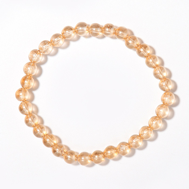 【天然石大セール 20%off】ブレスレット ゴールデンオーラ 6mm 31玉 （アソート） No.6