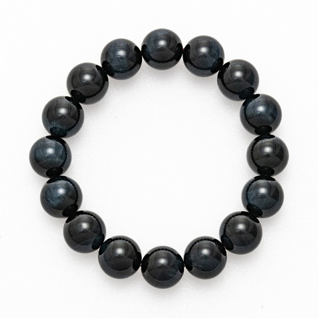 ブレスレット ブルータイガーアイ （青虎目石） 12mm 16玉 No.9 | 神棚