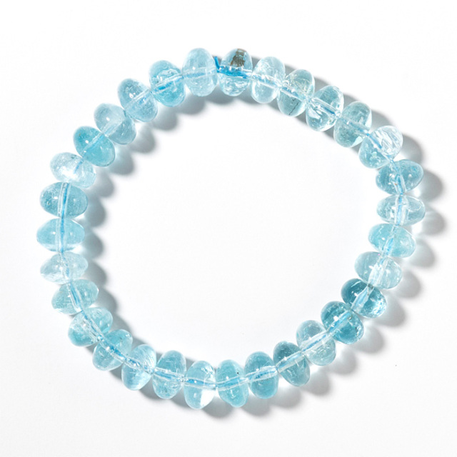 ブレスレット ブルートパーズ ボタンカット 9mm 31玉 No.5 | 神棚・神