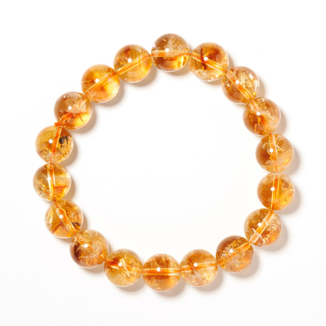 天然石大セール 20%off】ブレスレット シトリンファントム AA