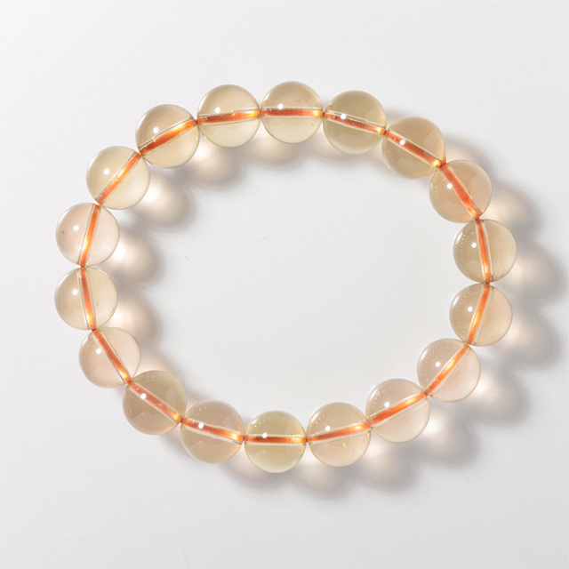 ブレスレット スターシトリン （マダガスカル産） 12mm 18玉 No.60