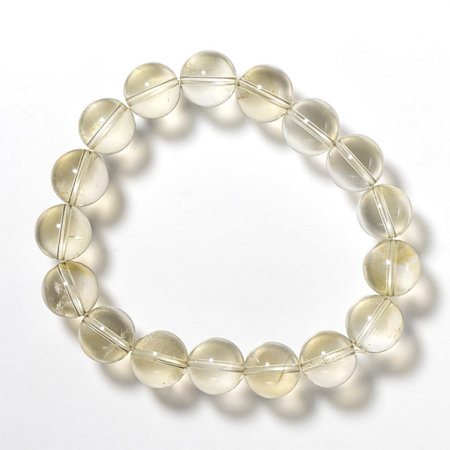 ブレスレット 天然シトリン （ブラジル産） 12mm 17玉 No.65