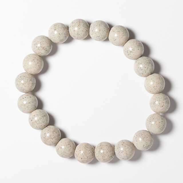 ブレスレット 北投石 （ラジウム鉱石） 10mm 20玉 （アソート） No.6