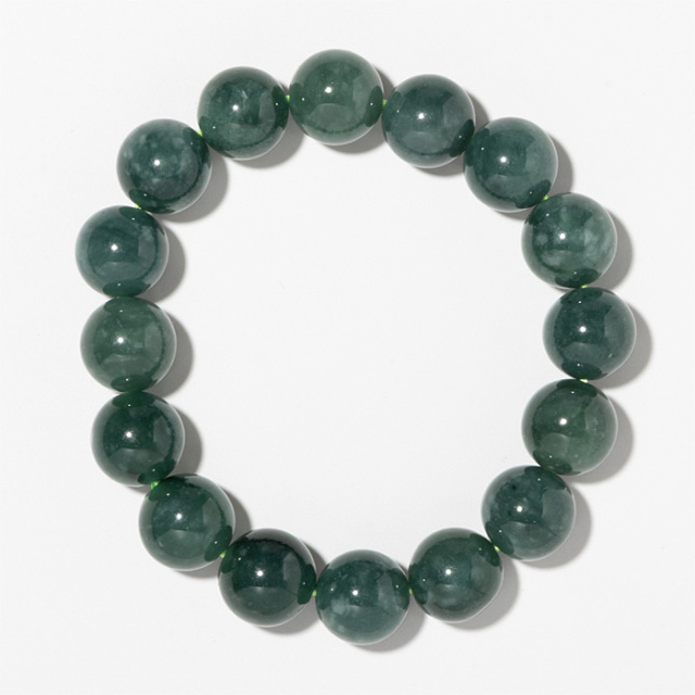 ブレスレット 翡翠 AA （グアテマラ産） 12mm 16玉 No.1
