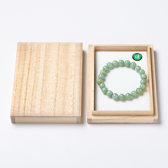 ブレスレット 糸魚川翡翠 （いといがわひすい） （姫川産） 9mm 22玉 No.157