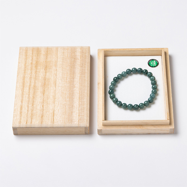 ブレスレット 糸魚川翡翠 （いといがわひすい） （金山谷産） 7.5mm 25玉 No.160