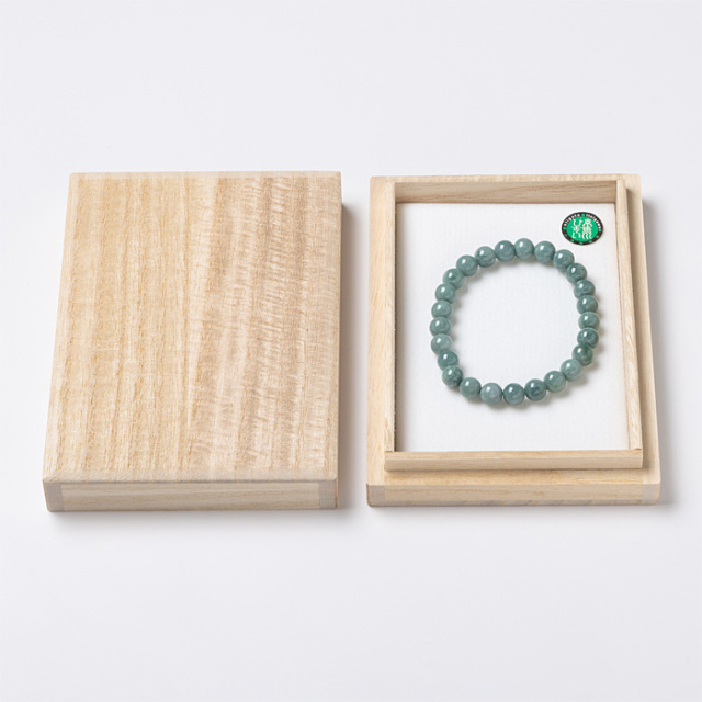 ブレスレット 糸魚川翡翠 （いといがわひすい） （金山谷産） 7.5mm 25玉 No.161