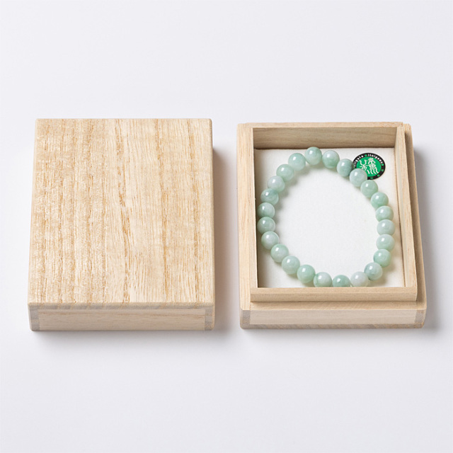 ブレスレット 糸魚川翡翠 （いといがわひすい） （姫川産） 8mm 24玉 No.171