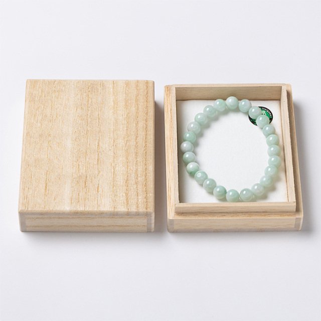 ブレスレット 糸魚川翡翠 （いといがわひすい） （姫川産） 8mm 24玉 No.174