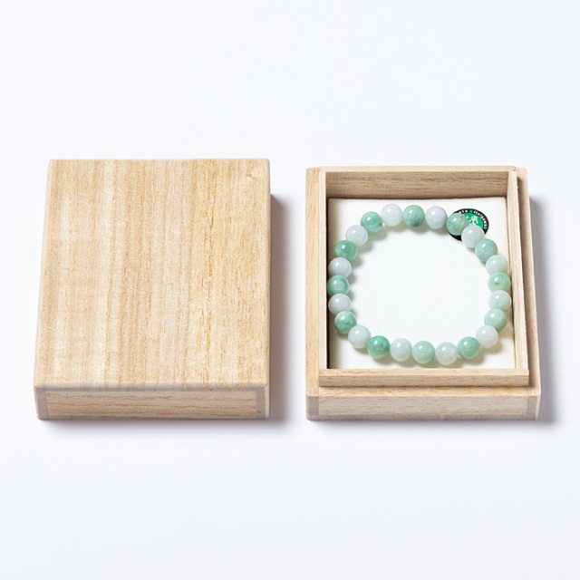 ブレスレット 糸魚川翡翠 （いといがわひすい） （姫川産） 8mm 24玉 No.175