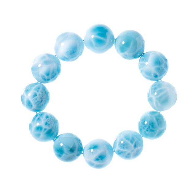 ブレスレット ラリマー SA （ドミニカ共和国産） 20mm 12玉 No.29