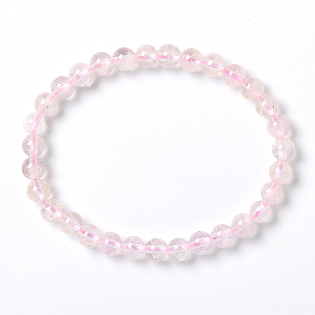 ブレスレット モルガナイト AA+ （ナイジェリア産） 6mm 31玉 No.5
