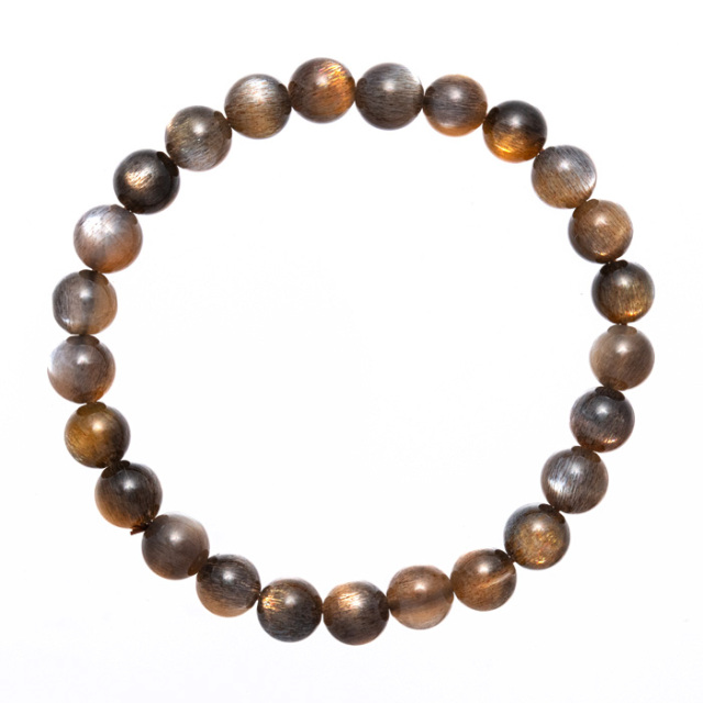 夕暮れの太陽と月のブレスレット SA 7mm 25玉 No.4