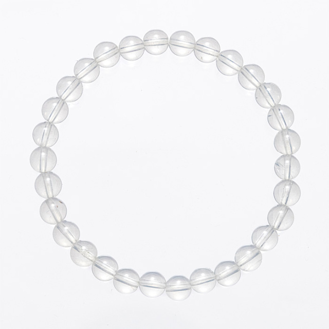 ブレスレット ムーンクォーツ 6mm 30玉 （アソート） No.2