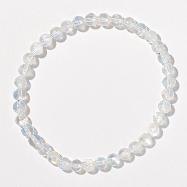 ブレスレット レインボームーンストーン SA （マダガスカル産） 5mm 37