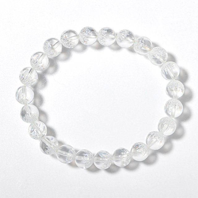 ブレスレット クラスターインクォーツ （ブラジル産） 8mm 23玉 No.41