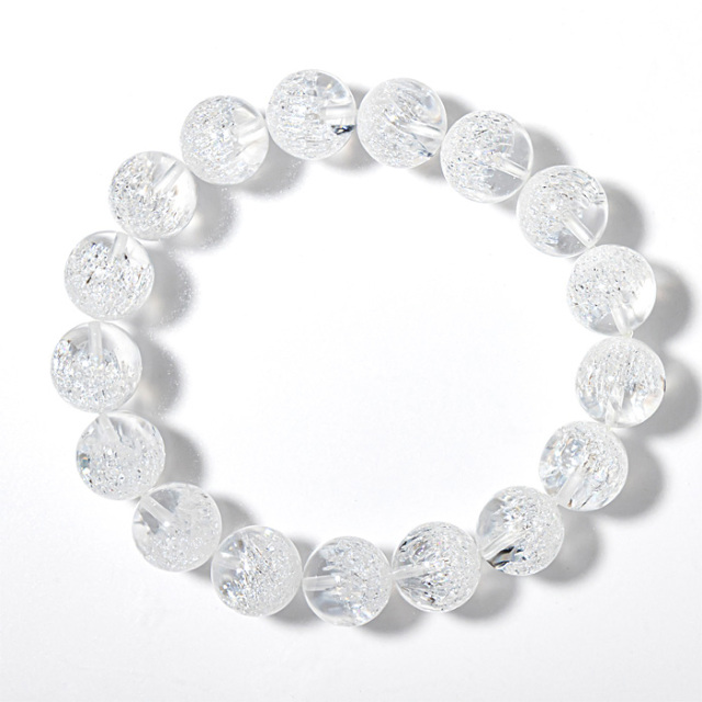 ブレスレット クラスターインクォーツ （ブラジル産） 12mm 17玉 No.43