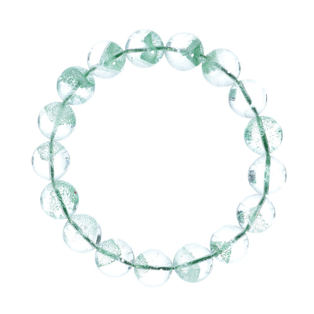 ブレスレット 水晶 グリーンファントム AAA （マダガスカル産） 13mm