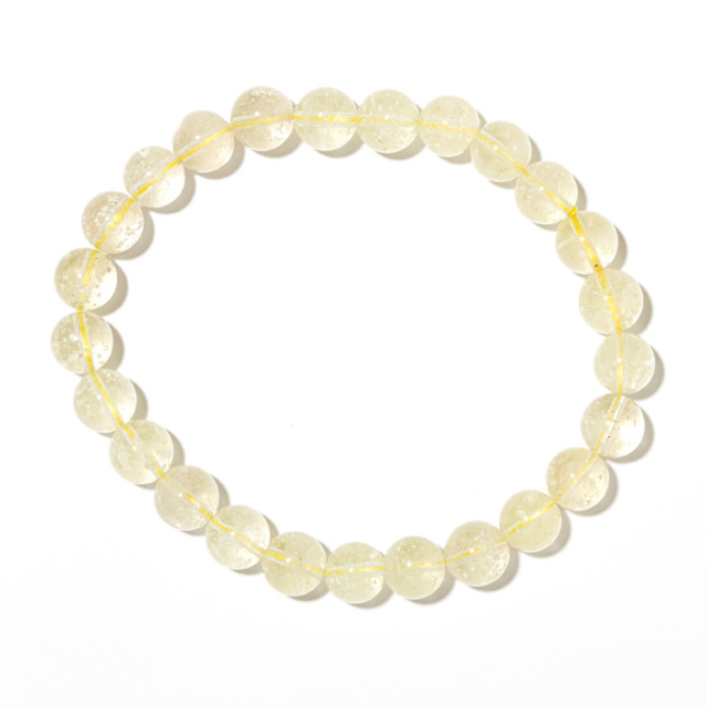 ブレスレット リビアングラス （エジプト産） 7.5mm 25玉 No.28