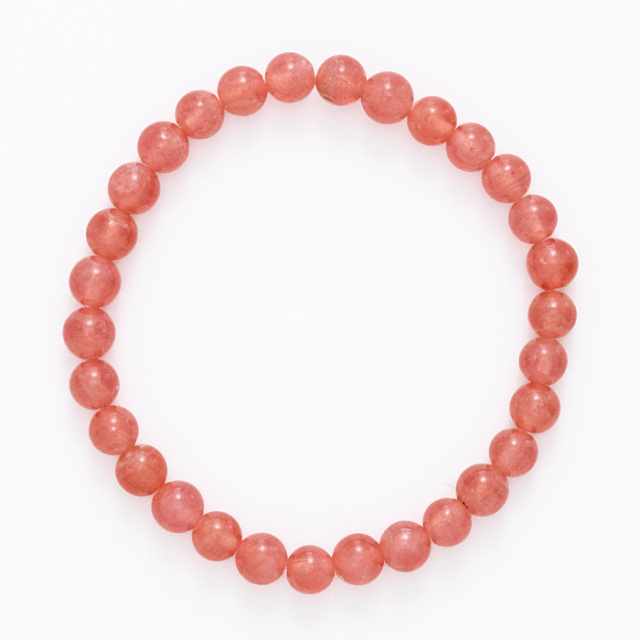 【天然石大セール 20%off】ブレスレット ロードクロサイト 6mm 30玉 No.1