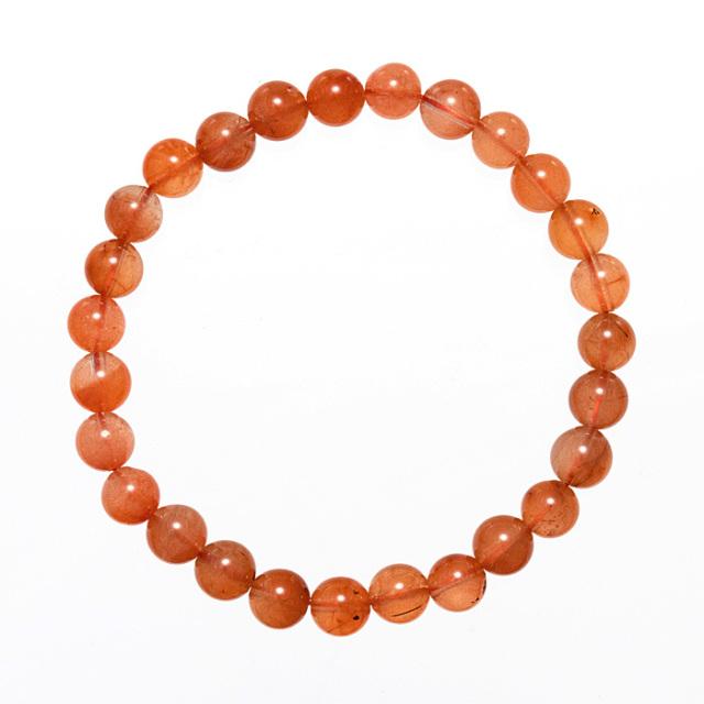 【高品質】ラビットヘアールチルクォーツブレスレット ブレスレット ラビットヘアールチルクォーツ （マダガスカル産） 7mm