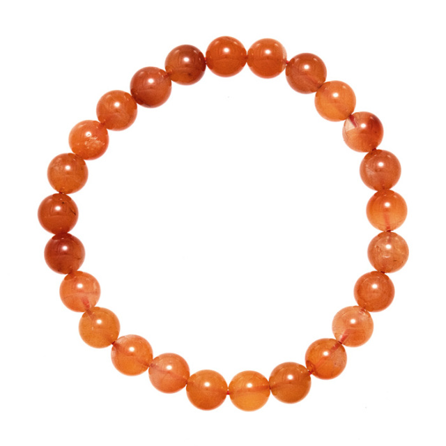 ブレスレット ラビットヘアールチルクォーツ （マダガスカル産） 7.5mm