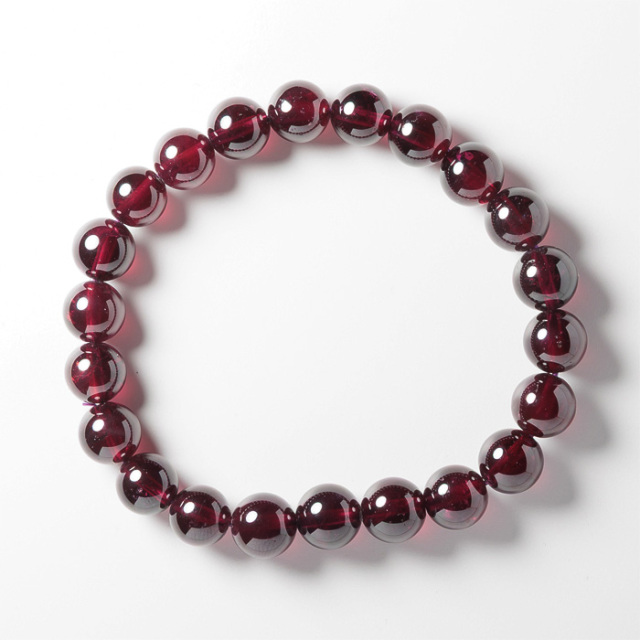 ブレスレット ロードライトガーネット （ブラジル産） 8.5mm 22玉 No
