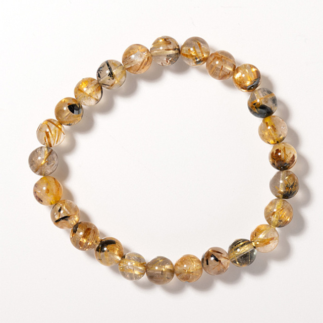 【新春SALE】太陽タイチンルチル ブレスレット☆鑑別書付☆ルチルクォーツ 8/28新着情報☆太陽放射ルチルクォーツブレスレット！最もパワーがある