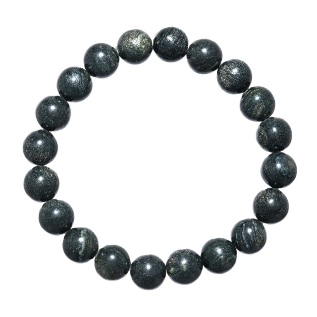 ブレスレット ソロモナイト （徳島県産） 10mm 20玉 No.2 《証明書付》