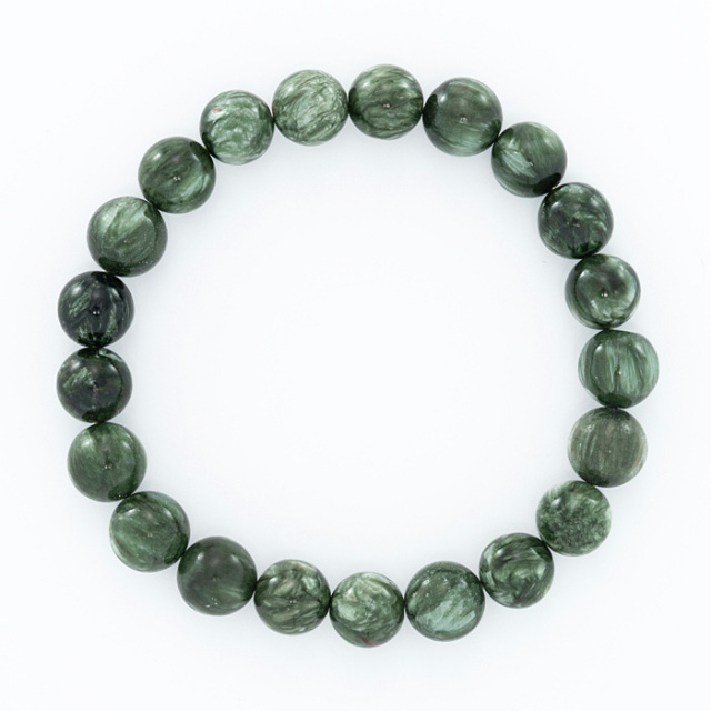 特級緑結びブレスレット 60分鑑定付き グリーンタイガーアイ 6mmブレスレット(GREEN TIGER EYE): 『岩座