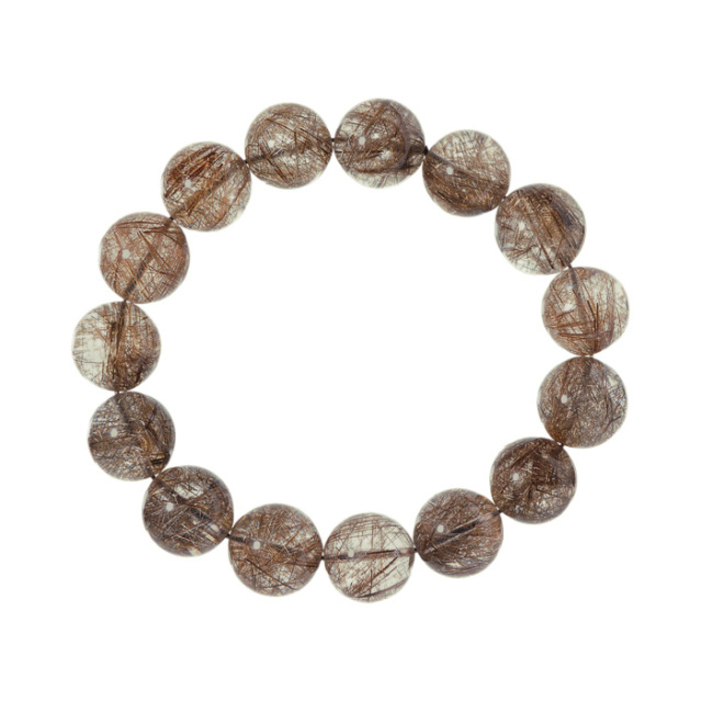 ブレスレット シルバールチルクォーツ AAA （ブラジル産） 15～16mm 15