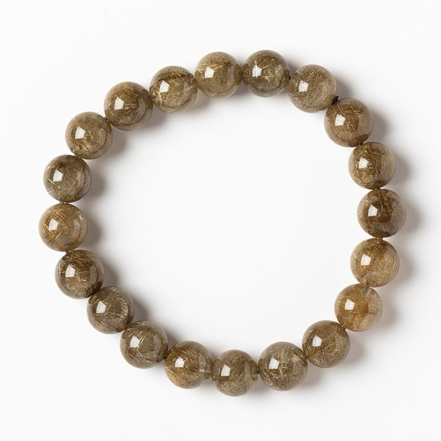 ブレスレット シルバールチルクォーツ A （ブラジル産） 10mm 20玉 No.16