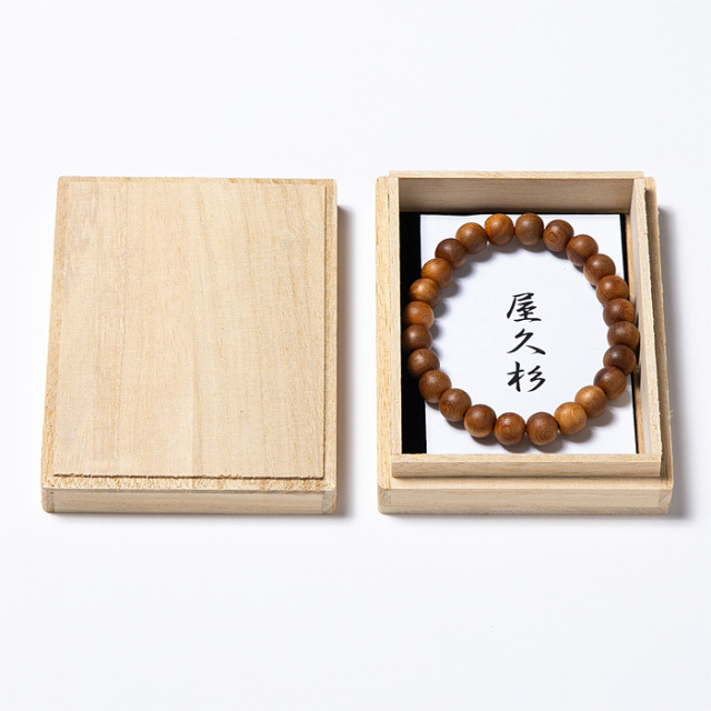 ブレスレット 屋久杉 （鹿児島県産） 8mm 24玉 （アソート） No.37 《証明書付》