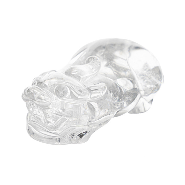 水晶彫刻 貔貅（ヒキュウ） （レムリアンシードクリスタル／ブラジル産） No.114