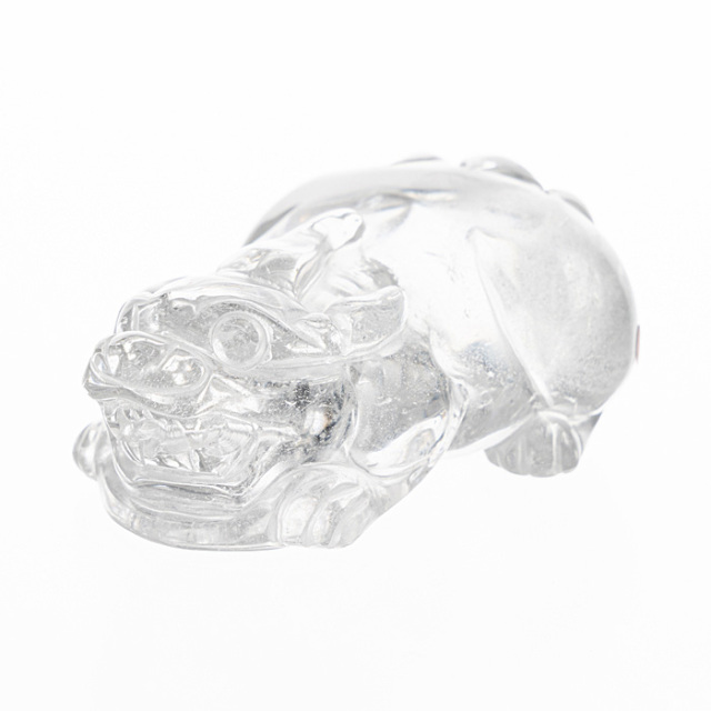 水晶彫刻 貔貅（ヒキュウ） （レムリアンシードクリスタル／ブラジル産） No.115