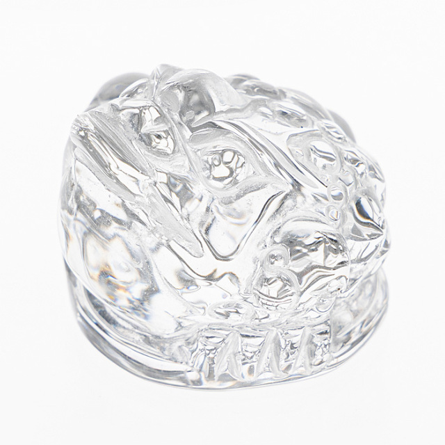 水晶彫刻 銭蛙（三本足の蛙） （レムリアンシードクリスタル／ブラジル