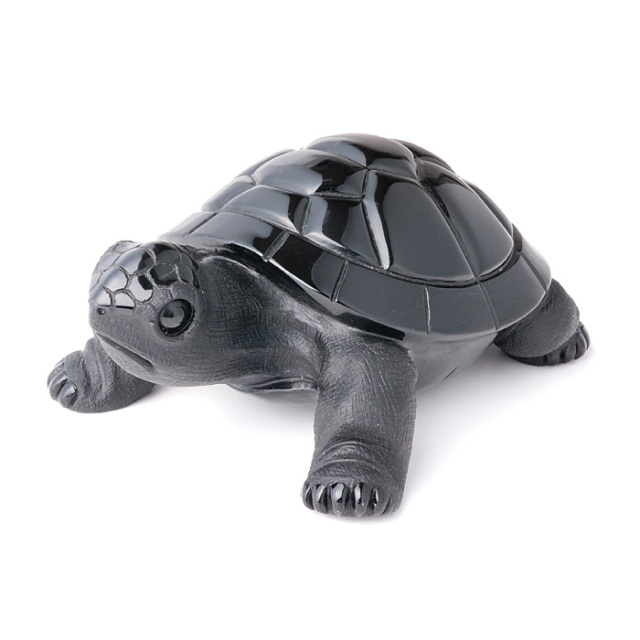 亀の彫刻品 彫刻 亀 （オブシディアン） No.74 | 神棚・神具の製造販売通販なら