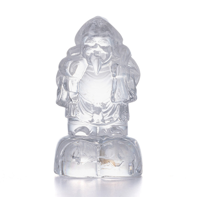 水晶彫刻 大黒様 （水晶／ブラジル産） No.104 | 神棚・神具の製造販売