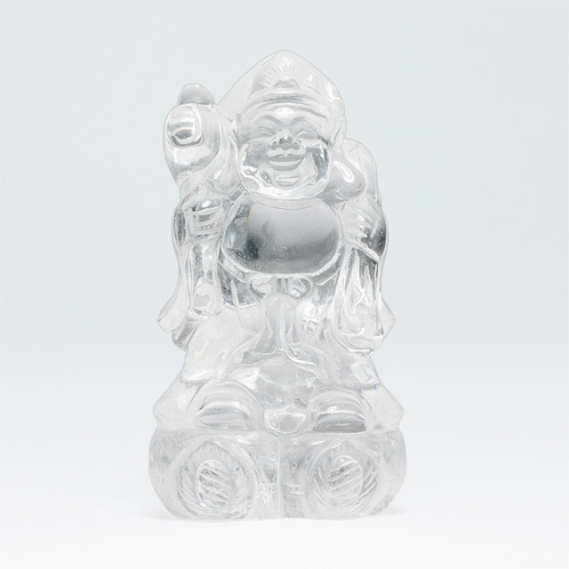 時代高品質高透明度 天然本水晶 細工手彫り彫刻『イエス様』置物 水晶彫刻 大黒様 No.88 | 神棚・神具の製造販売通販なら伊勢宮忠
