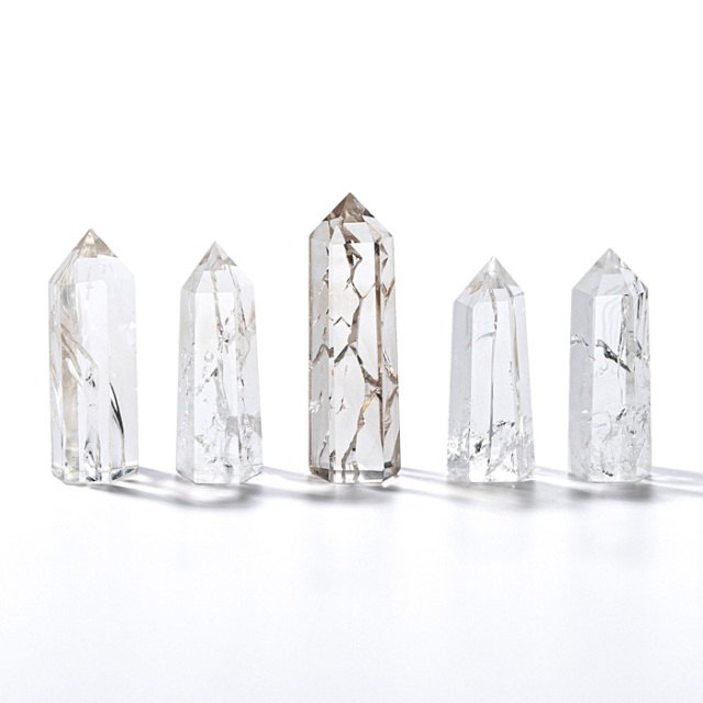 結界水晶ポイント レインボー水晶 （アイリスクォーツ） No.351