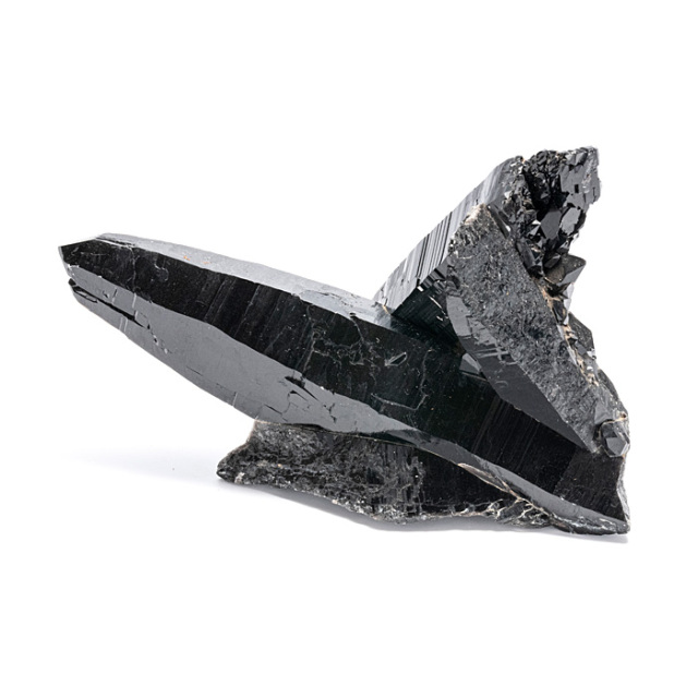 モリオン （黒水晶） クラスター （中国 山東省産） セルフヒールド トップグレード No.77