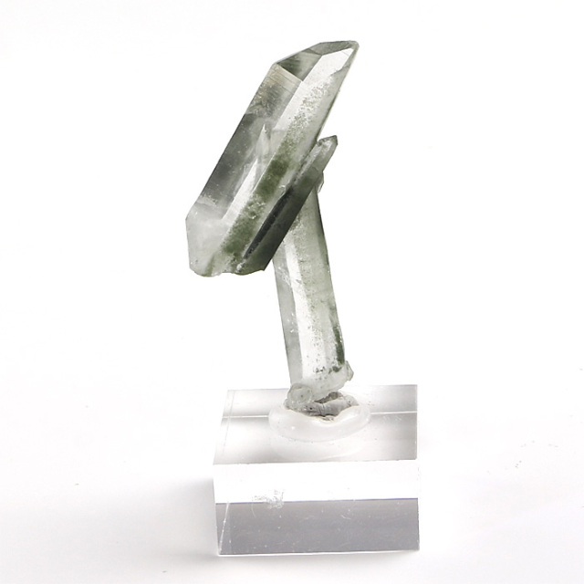 水晶 単結晶 （ヒマラヤ ガネッシュヒマール産） アクリル製台付 No.83