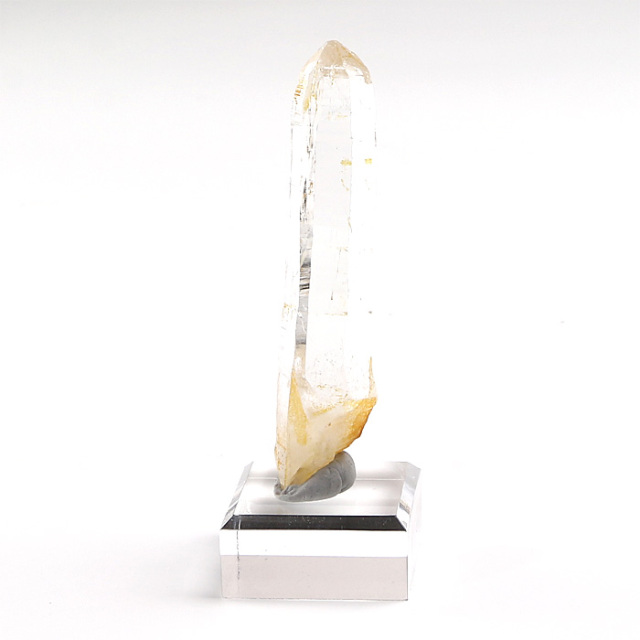 水晶 単結晶 （ヒマラヤ ガネッシュヒマール産） アクリル製台付 No.85