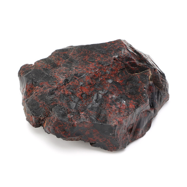 紅十勝 原石 黒曜石 国産・高品質】十勝石（紅十勝）原石・137g（北海道）