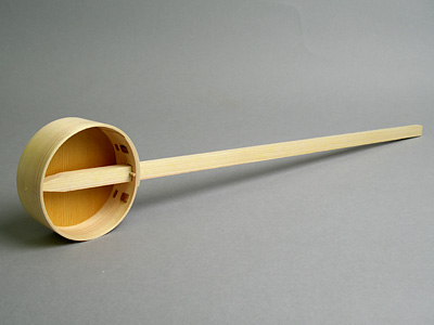 柄杓 桧製 径9cm×深3.5cm