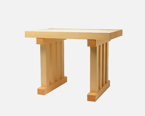 宮忠オリジナル 八足案 木曽桧製 幅450mm×奥行き300mm×高さ330mm