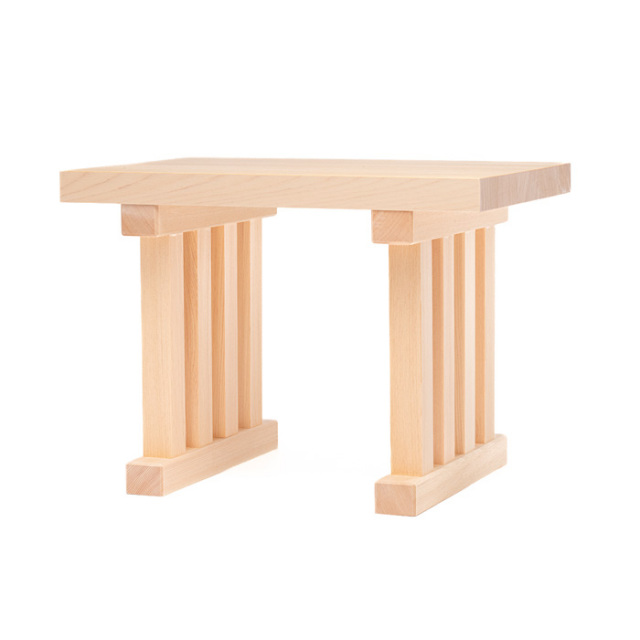 宮忠オリジナル 八足案 木曽桧製 幅450mm×奥行き300mm×高さ330mm 【刻印入り】